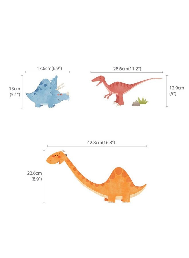 DECOWALL WL2-1505N Dinosaurs Kids Wall Stickers Wall Decals Peel and Stick Removable Wall Stickers for Kids Nursery Bedroom Living Room décor - Image 4