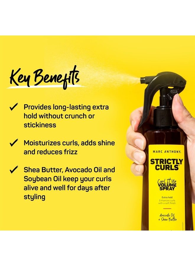 MARC ANTHONY Curl It Up Volume Boost Spray, Extra Hold, Strictly Curls - Avocado Oil & Shea Butter Enhances Curls with a Soft Finish - Paraben-Free, Sulfate-Free, & Phthalate-Free - Image 2
