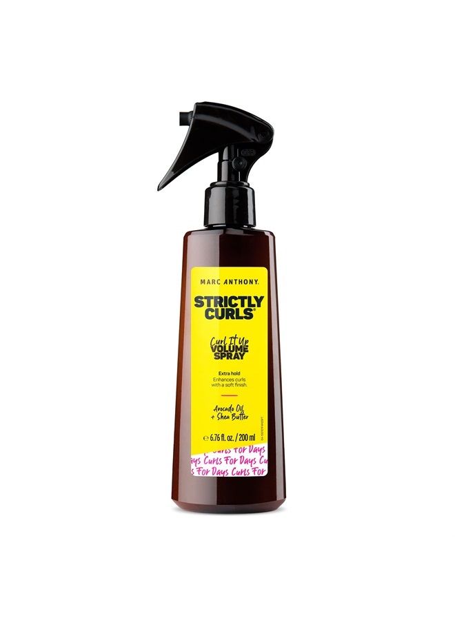 MARC ANTHONY Curl It Up Volume Boost Spray, Extra Hold, Strictly Curls - Avocado Oil & Shea Butter Enhances Curls with a Soft Finish - Paraben-Free, Sulfate-Free, & Phthalate-Free - Image 1