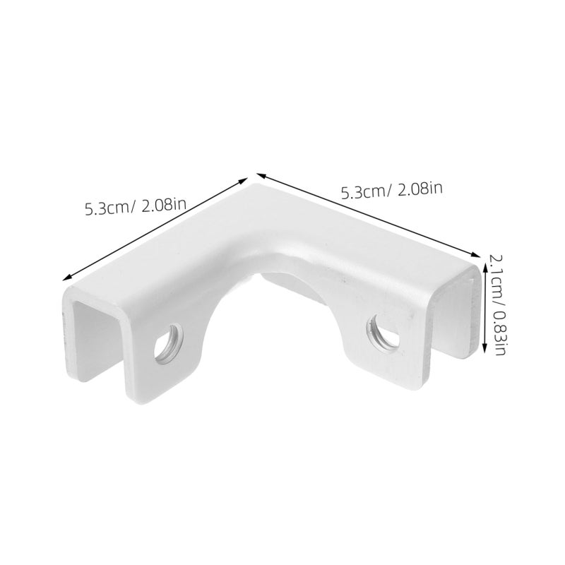 Glass Clamp Brackets Kit Rimless Retainer Clips for Mounting Support - Image 3