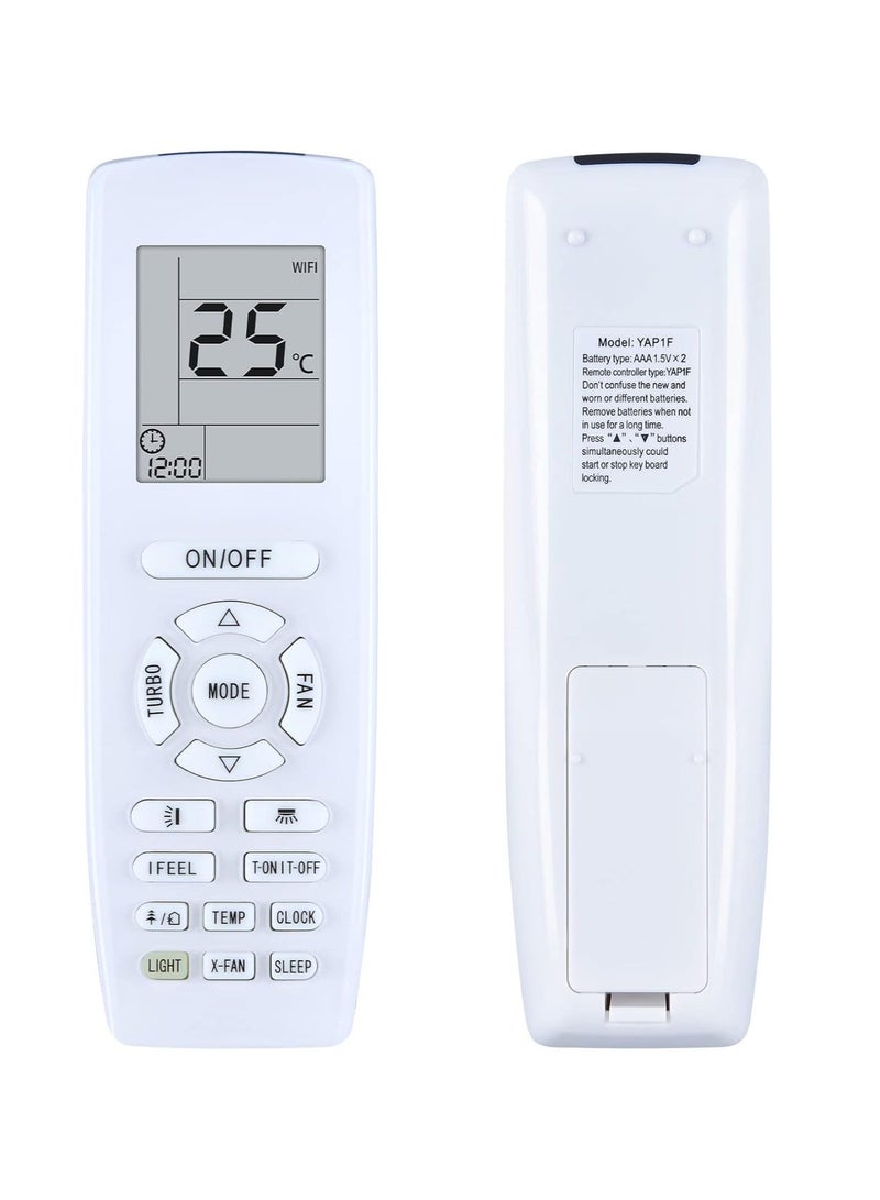 Remote Control Compatible For Gree Air Conditioner, Remote Control for YAP1F Gree - GREE Split AC Remote Control