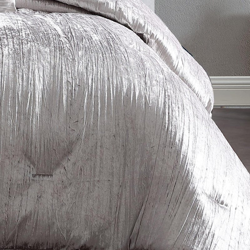 Riverbrook Home Turin Comforter Set, King, Silver, 7 Piece Set - Image 1