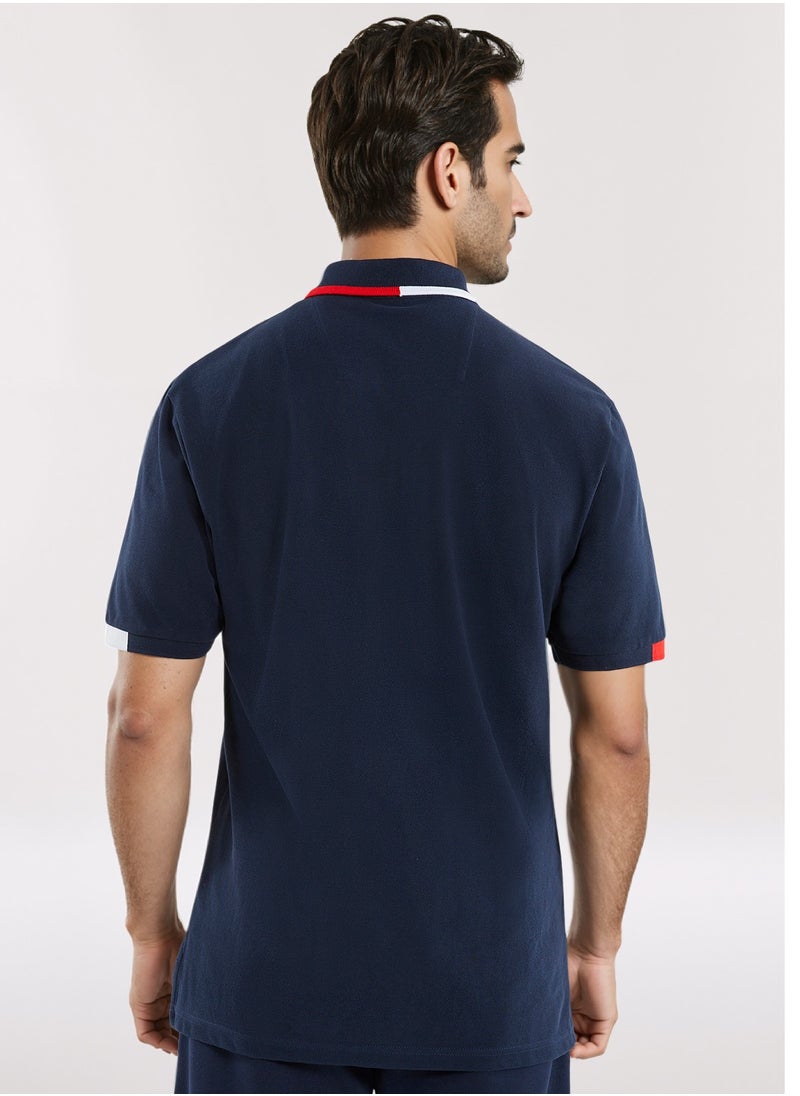 NAUTICA Basic Regular Fit Premium Cotton Logo Polo Shirt  - Image 2
