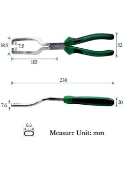 Hetkrishi Hetkrishi 9 Inches Fuel Line Plier Filter Callipers Petrol Hose Pipe Clamp Clip Quick Disconnect Release Removal Tool for Car Auto Maintenance Multicolour  - Image 4
