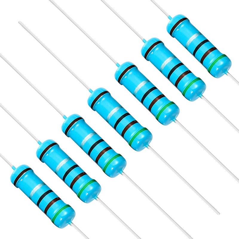 CHANZON 30pcs 2W 5.1 Ω ohm 5r1 Metal Film Fixed Resistor 0.01 ±1% Tolerance 5.1R MF Through Hole Resistors Current Limiting Rohs Certificated - Image 1