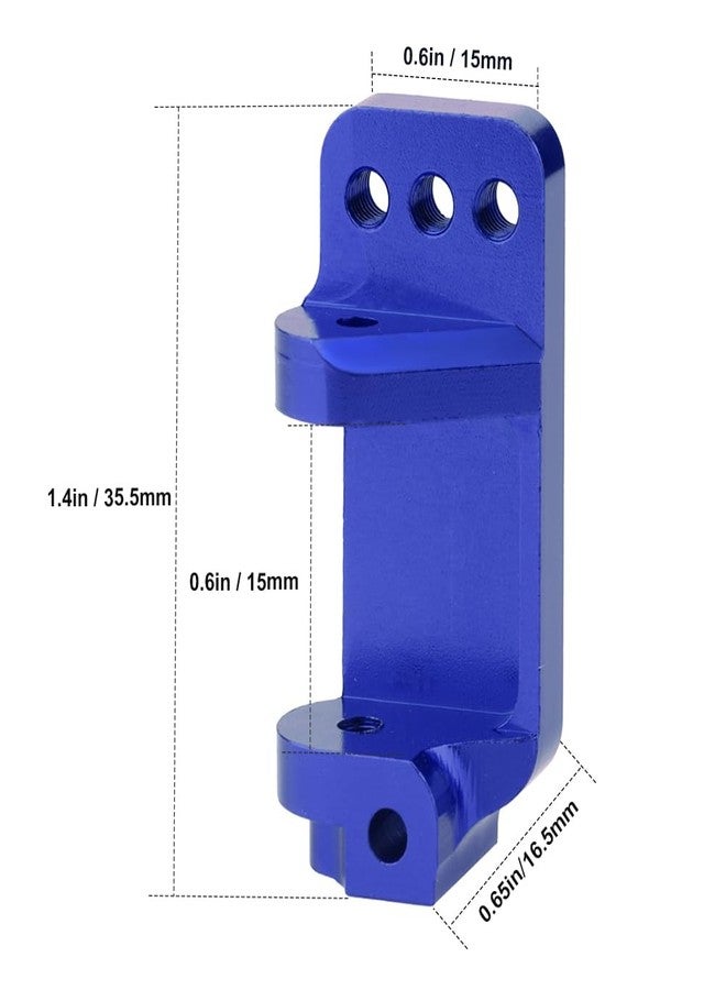 Hobbypark Aluminum Alloy Caster Blocks for RC 1/10 Traxxas 2WD Slash, Stampede, Rustler, Nitro Slash, Replacement of Part 3632 (Navy Blue) - Image 5