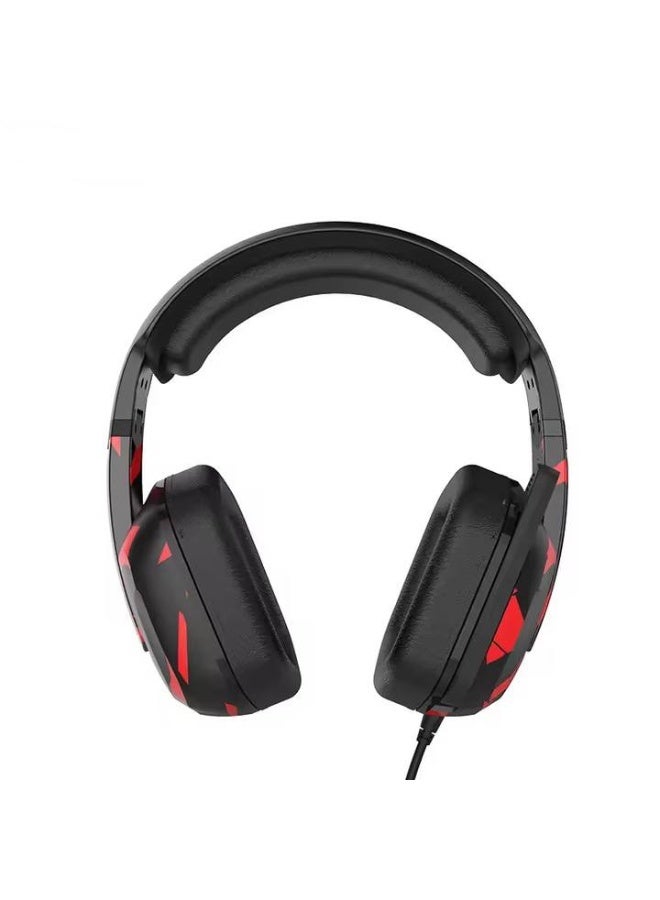 Somic G909 7.1 Virtual Surround Sound USB Gaming Headset Over Ear Bass Headphone for PS4,PC with Mic,Volume Control,LED(RED)  - Image 3