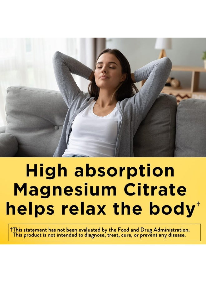 Nature Made Magnesium Citrate 250 mg per serving, Dietary Supplement for Muscle, Nerve, Bone and Heart Support, 120 Softgels, 60 Day Supply - Image 3