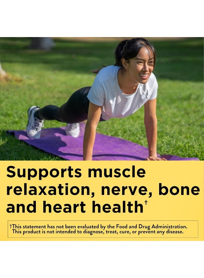 Nature Made Magnesium Citrate 250 mg per serving, Dietary Supplement for Muscle, Nerve, Bone and Heart Support, 120 Softgels, 60 Day Supply - Image 2