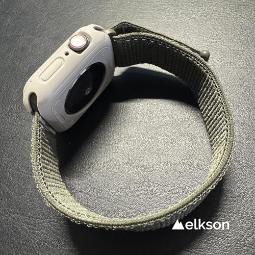 elkson Compatible with Apple Watch SE 3/2/1 44mm Bumper Case, Quattro Series Rugged Case for iWatch Series 6 5 4, Military Grade Durable Protective Cover, Flexible Shockproof, Starlight - Image 3