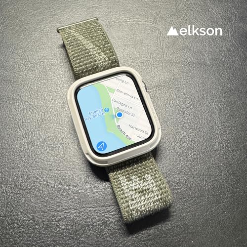 elkson Compatible with Apple Watch SE 3/2/1 44mm Bumper Case, Quattro Series Rugged Case for iWatch Series 6 5 4, Military Grade Durable Protective Cover, Flexible Shockproof, Starlight - Image 2