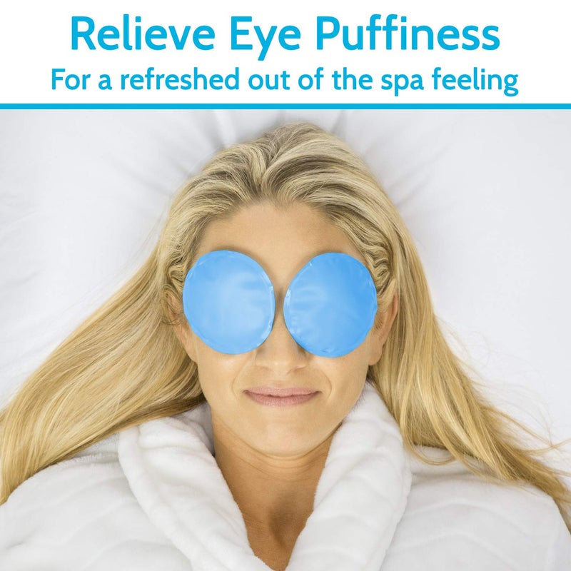 Arctic Flex Cold Eye Mask - Gel Ice Pack For Cool Sleeping, Dry Night Treatment - Reusable Hot Spa Therapy For Sleep, Skin Puffiness, Migraine - Image 2