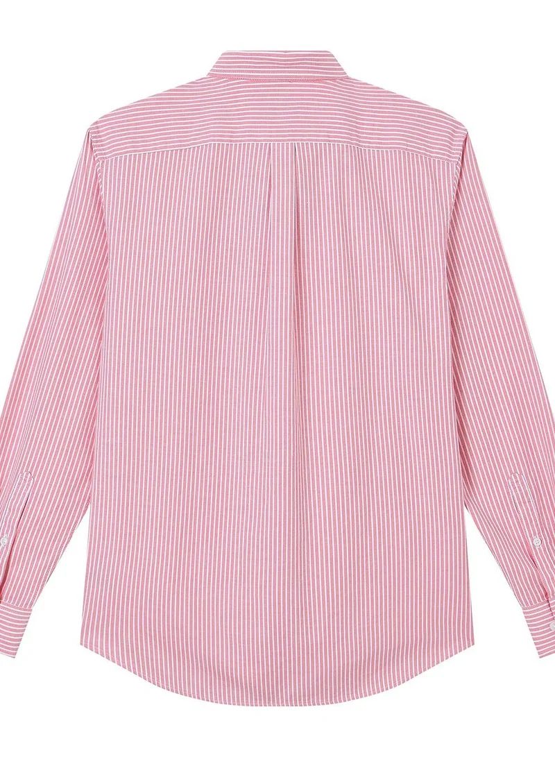 GIORDANO  Men’s Cotton Slim Oxford Shirt with Embroidery for Men | Best Price UAE