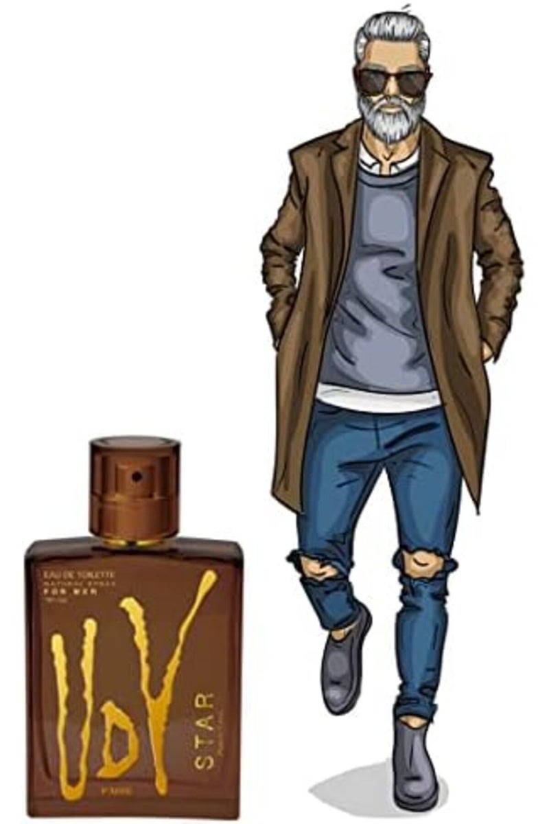 أولريك دي فارينز عطر يو دي في ستار او دي تواليت للرجال من اولريك دي فارنز - 100 مل - Image 3