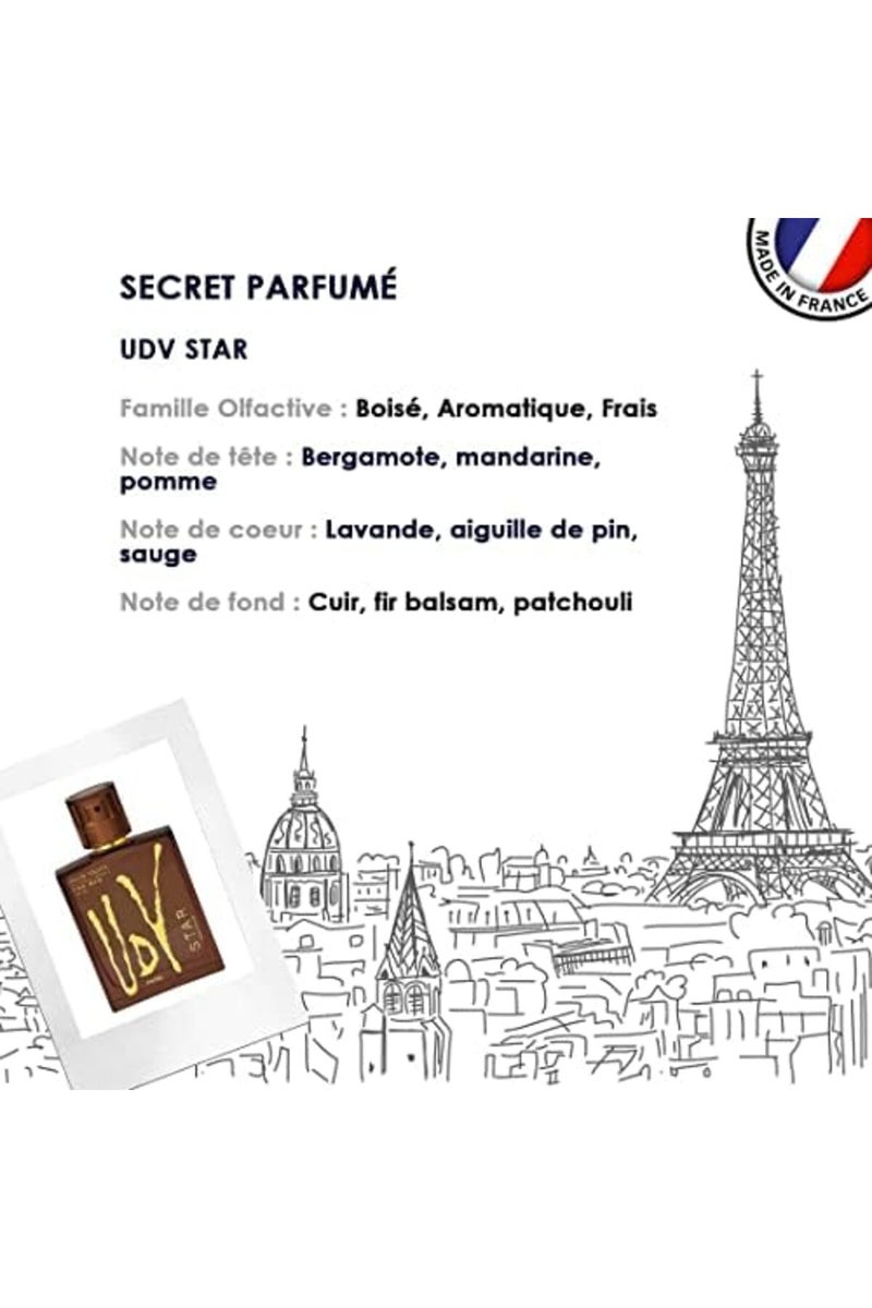 أولريك دي فارينز عطر يو دي في ستار او دي تواليت للرجال من اولريك دي فارنز - 100 مل - Image 5