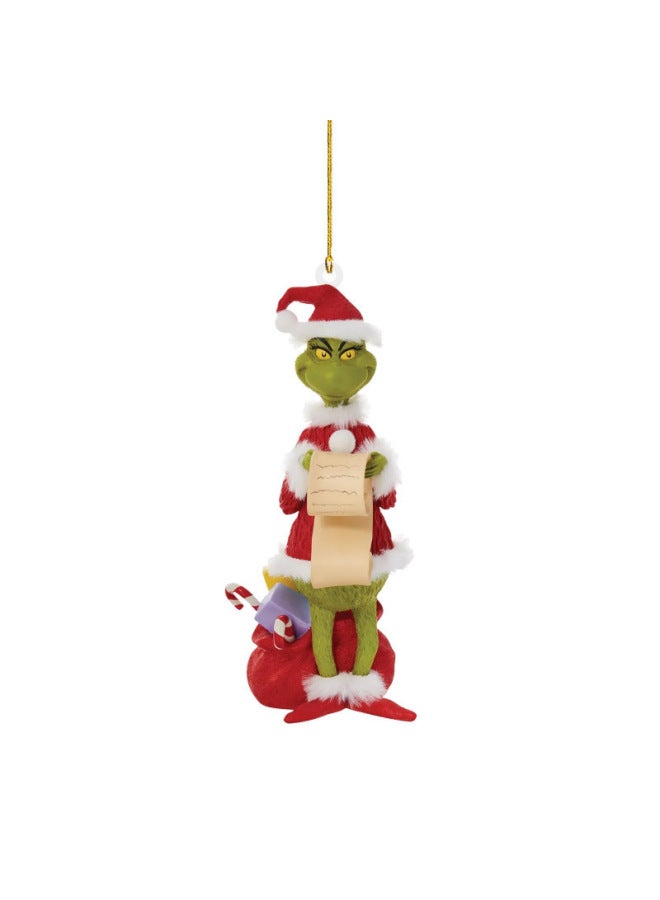 Christmas Grinch Creative Pendant Christmas Tree Decoration Acrylic Pendant Car Rearview Mirror Pendant