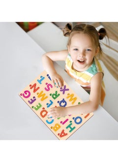 Webby Wooden Alphabets Montessori Educational Pre-School Puzzle Toy For 2+ Years Kid  - Image 3