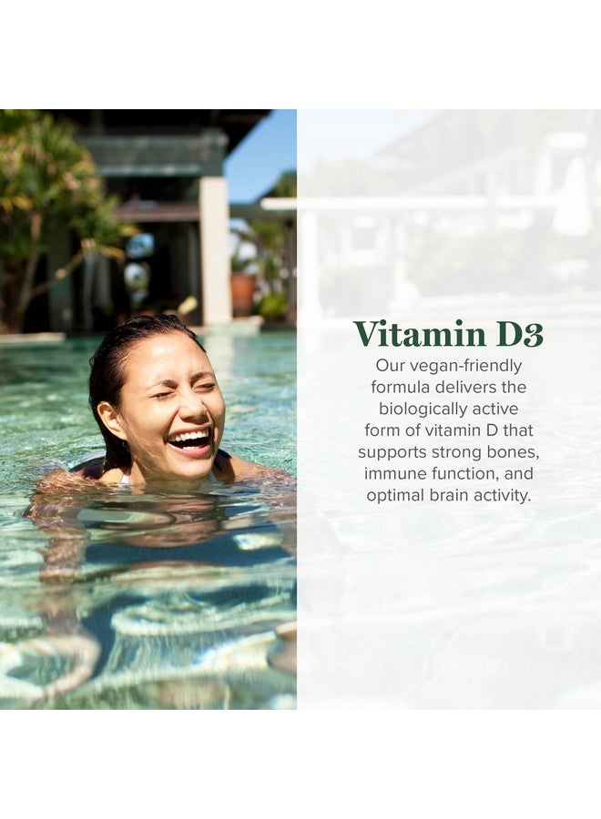 جلوبال هيلنغ سنتر مركز الشفاء العالمي - قطرات مكمل غذائي سائلة بفيتامين د3 عضوي معتمد من وزارة الزراعة الأمريكية بتركيز 5000 وحدة دولية للنساء والرجال - غير معدل وراثيًا يساعد في دعم العظام والجهاز المناعي، تركيبة نباتية توفر الشكل النشط من فيتامين د - Image 1