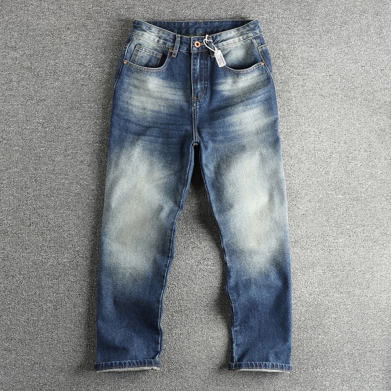 Unisex Classic Denim Jeans Loose Fit Daily Outdoor Wear - Image 1