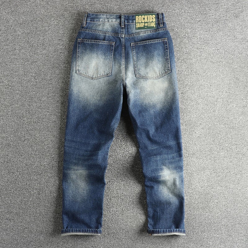 Unisex Classic Denim Jeans Loose Fit Daily Outdoor Wear - Image 2
