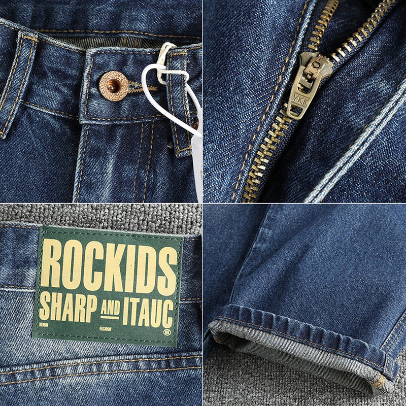 Unisex Classic Denim Jeans Loose Fit Daily Outdoor Wear - Image 4