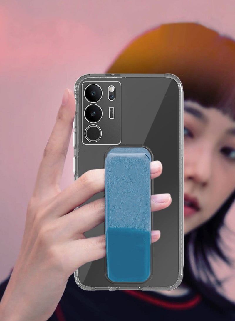 Wtech TPU Hand Grip Air Pillow Case Cover For Vivo V29 5G 2023 Clear/Sky Blue - Image 4