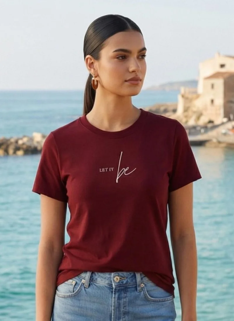 نوبيرو Nobero Women Regular Fit Printed T-shirt