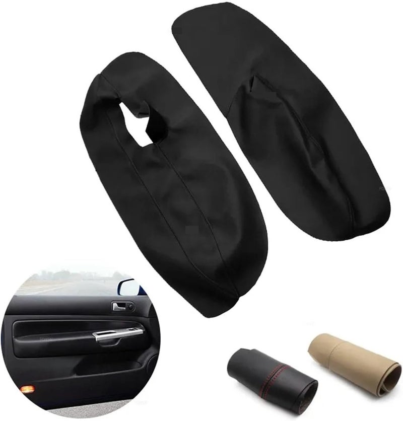 QASULER Microfiber Leather Door Armrest Cover for VW - Image 4