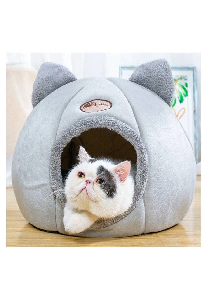 بيوينتي سرير مريح للقطط و الكلاب الصغيرة لون رمادي 33*33*33