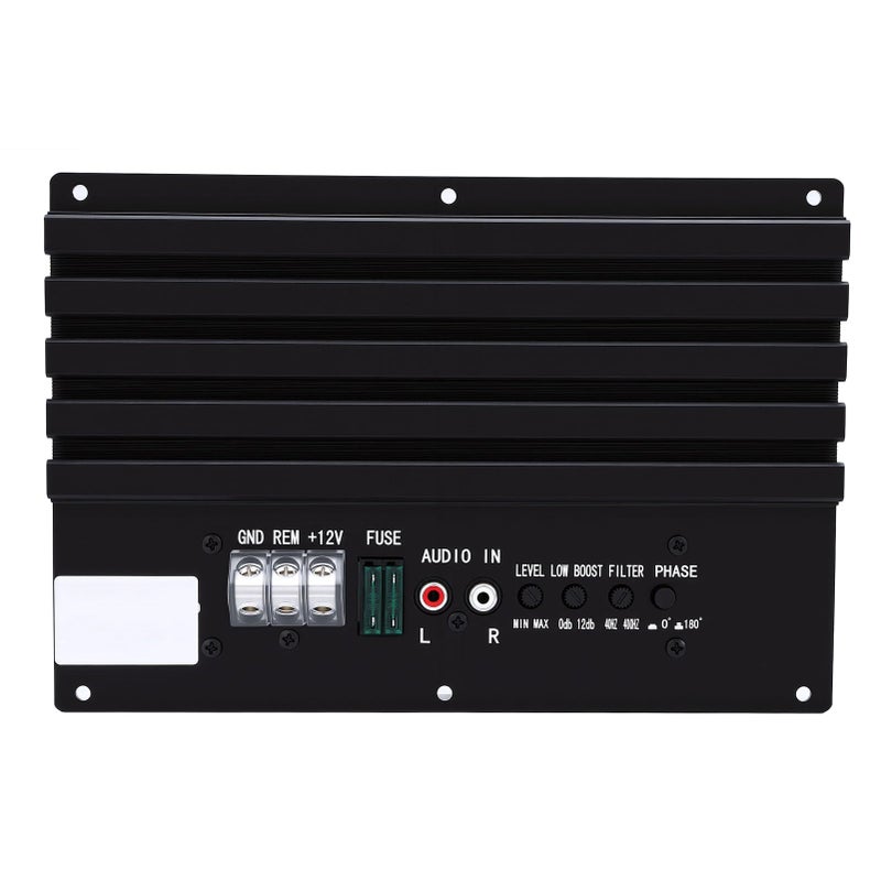 800W Aluminum Alloy Car Amplifier Board with Enhanced Heat Sink for 8 to 12 Inch Subwoofer - Image 2