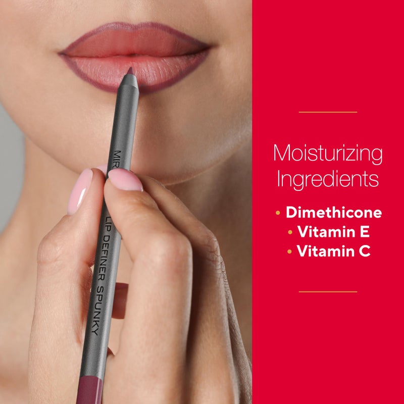 Mirabella - Line and Define Lip Definer, Smoothing & Moisturizing Retractable Lip Pencil with Sharpener, Helps Lipstick Stay Put, Long-Lasting Creamy Formula with Antioxidants Vitamins C & E, Clear - Image 2
