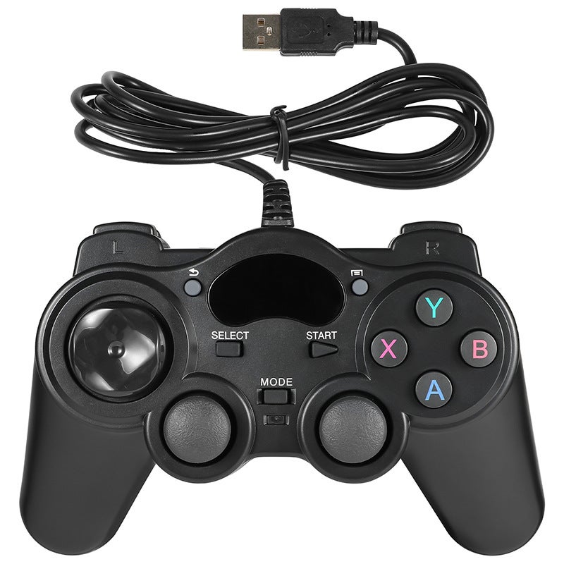 ps2 handle appearance usb interface single pc computer wired game handle multifunctional ps3 Android switch (Model 850) Wired-Black (support pc/p3/Android/switch) 