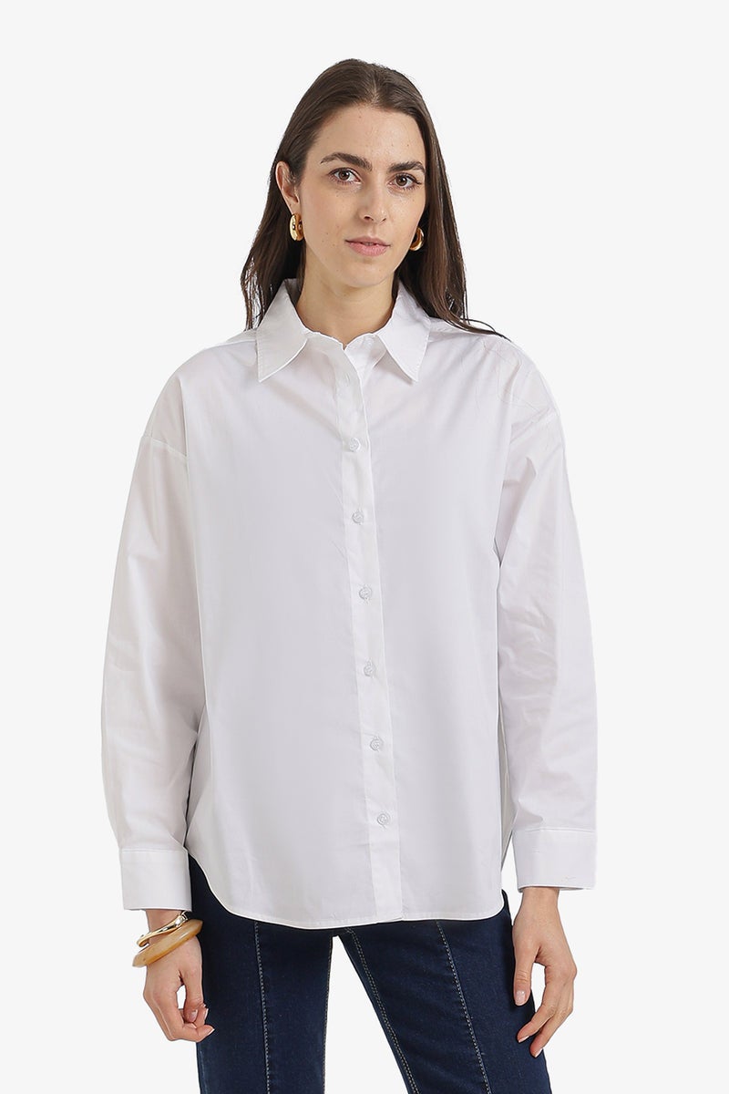 Carina Relaxed High-Low Shirt - Image 1