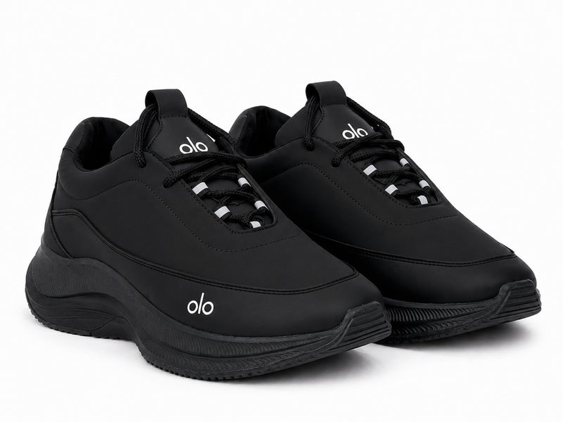 Men's Casual Chunky Sneakers with Lace-Up Closure and Thick Sole