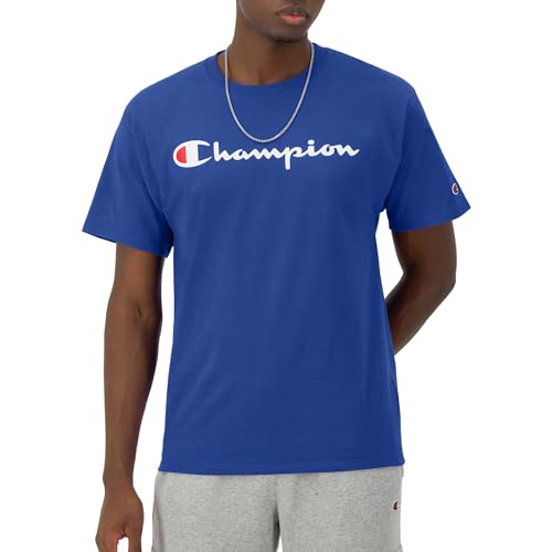 Champion mens Classic T-shirt, Script Logo T Shirt, Surf the Web-y07718, XX-Large US - Image 5