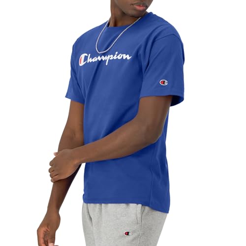 Champion mens Classic T-shirt, Script Logo T Shirt, Surf the Web-y07718, XX-Large US - Image 2