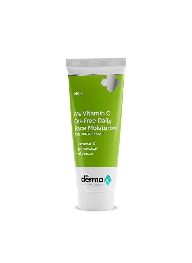 THE derma Co 5% Vitamin C Oilfree Daily Face Moisturizer For Skin Radiance 100G - Image 2