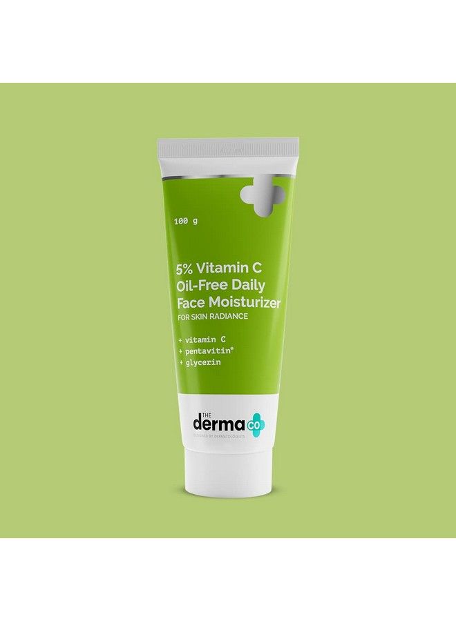 THE derma Co 5% Vitamin C Oilfree Daily Face Moisturizer For Skin Radiance 100G - Image 3