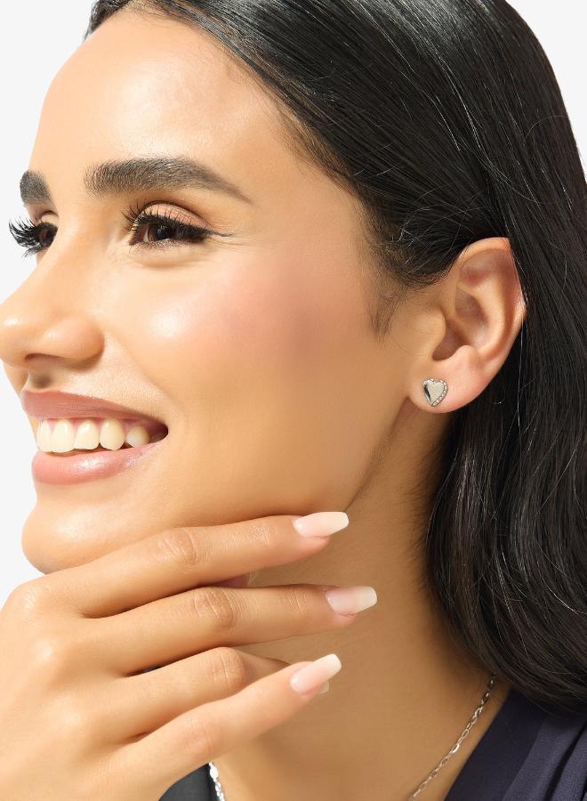 GUESS Heart Stud Earrings - Image 4