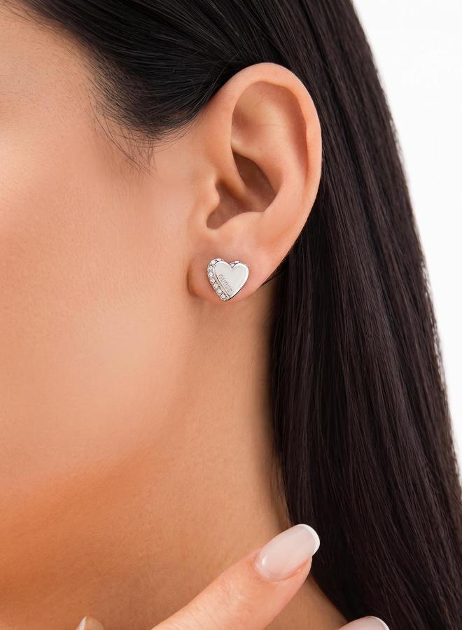 GUESS Heart Stud Earrings - Image 3
