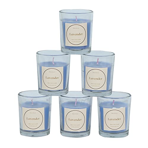 Floryn Decor® Votive Glass Candle | Perfume Candles for Home Decor | Candles for Home Decoration Fragrance | Burning Time- 10 Hours Each (Pack of 12, Scent- Lavender) - Image 5