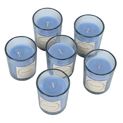 Floryn Decor® Votive Glass Candle | Perfume Candles for Home Decor | Candles for Home Decoration Fragrance | Burning Time- 10 Hours Each (Pack of 12, Scent- Lavender) - Image 3