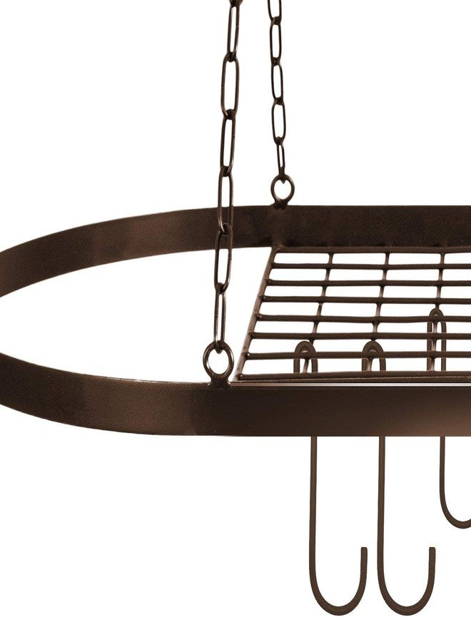 Matiko Hanging Ceiling Pot & Pan Rack with Hooks | Multi-Purpose Kitchen Storage Organizer for Cookware, Utensils, Mugs, Books | Space-Saving Durable Metal Rack for Home & Restaurant - Image 4