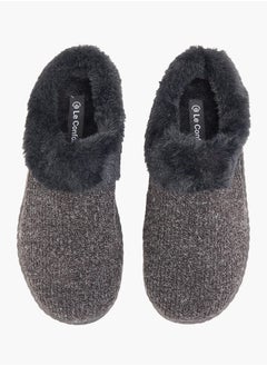 لو كونفورت Textured Slip-On Bedroom Slippers  - Image 1