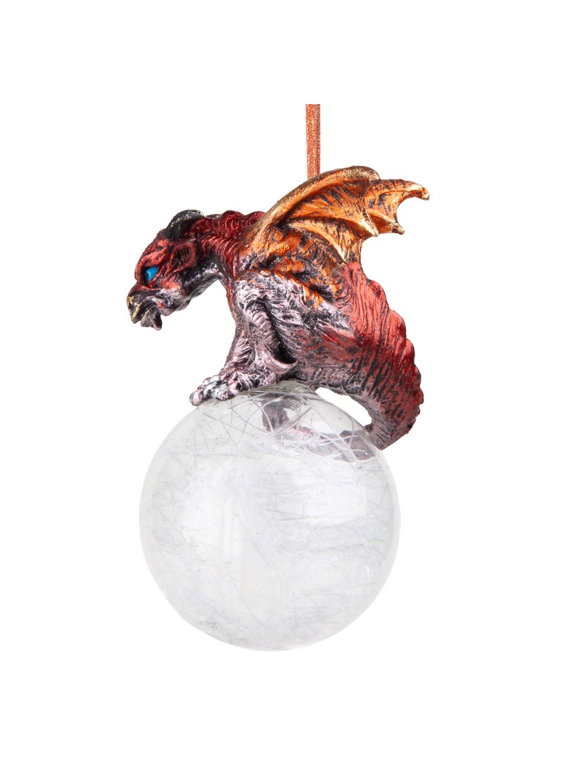 Design Toscano Pensive Percher Dragon 2018 Collectible Holiday Christmas Ornament  3 Inch  full color  - Image 4