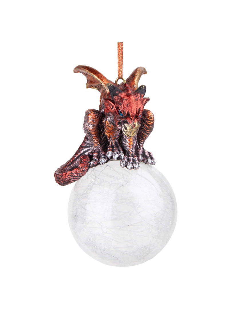 Design Toscano Pensive Percher Dragon 2018 Collectible Holiday Christmas Ornament  3 Inch  full color  - Image 5