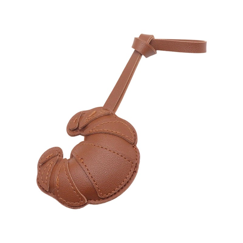 Creative Croissants Leather Keychain Coffee Charm Decorative Charm Accessory For Home Car Office - Image 5