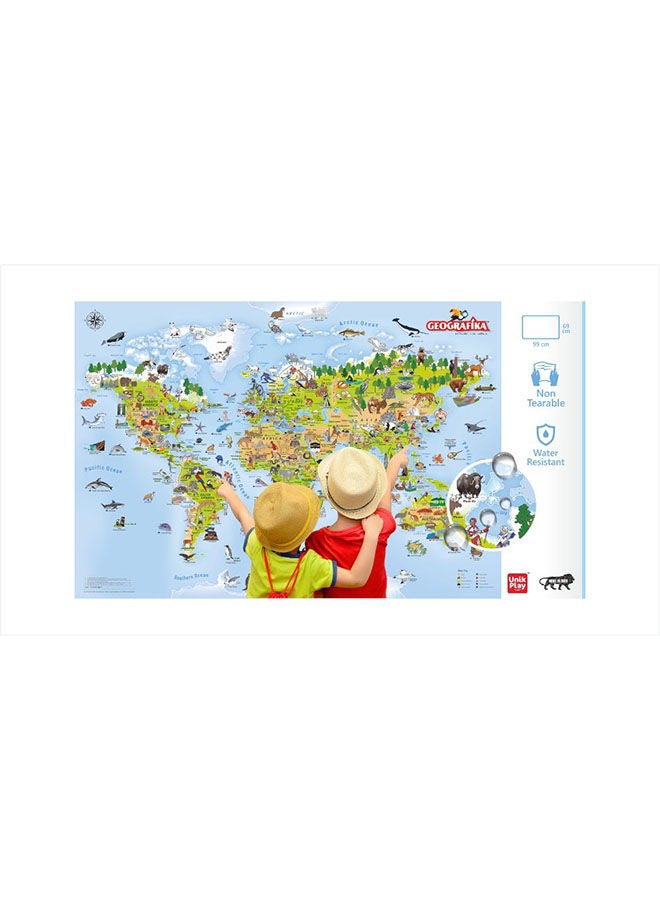 Geografika Ge Dografika Illustrated Map Card Game