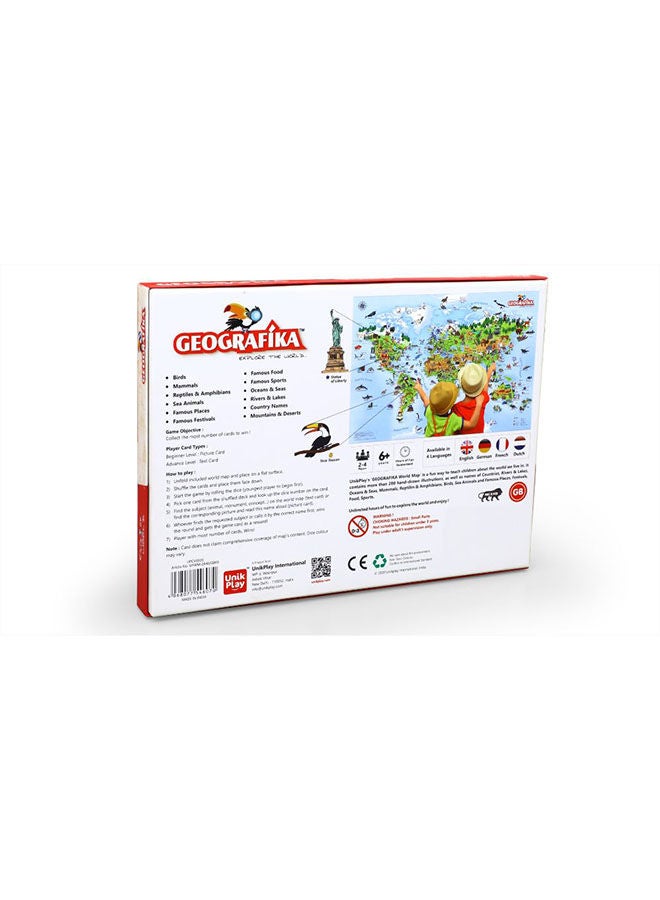 Geografika Ge Dografika Illustrated Map Card Game