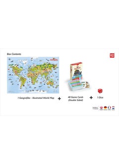 UnikPlay Geografika Ge Dografika Illustrated Map Card Game  - Image 5